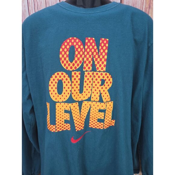 Nike "On Our Level" Graphic Long Sleeve T-Shirt XXL - Picture 3 of 6